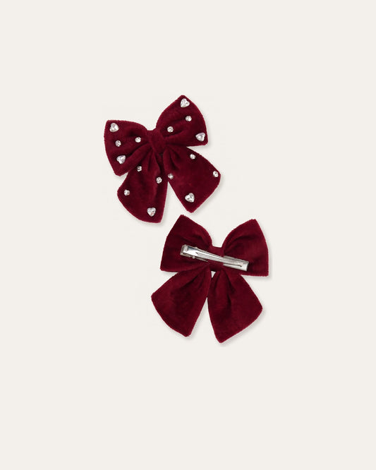 Velvet Bow Hair Clips – Le Cocon d'Or