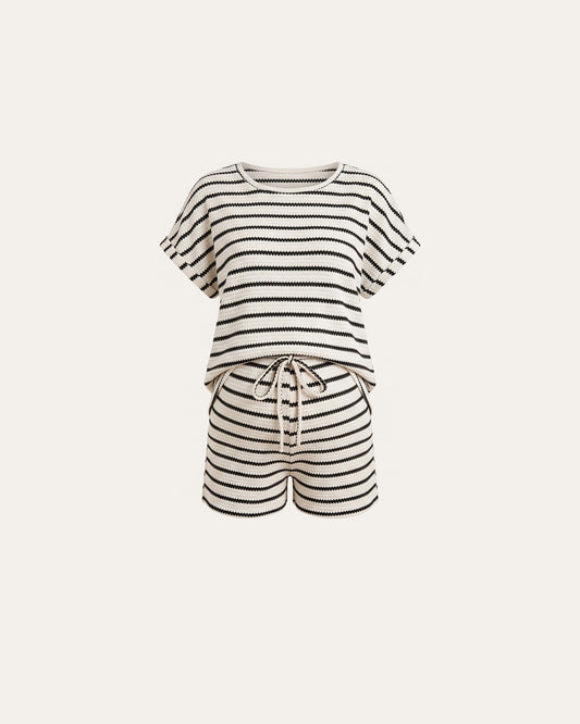 Striped Maternity Tee Set – Le Cocon d'Or