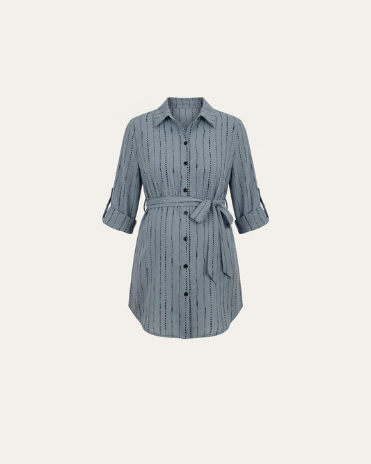 Striped Maternity Shirt Dress – Le Cocon d'Or
