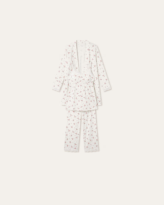 Three-Piece Maternity Pyjama Set – Le Cocon d'Or