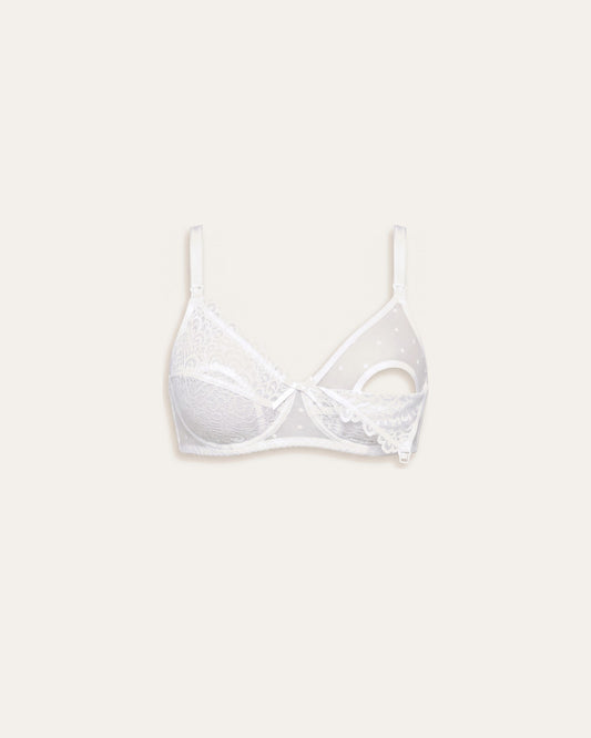 Polka Dot Lace Nursing Bra – Le Cocon d'Or