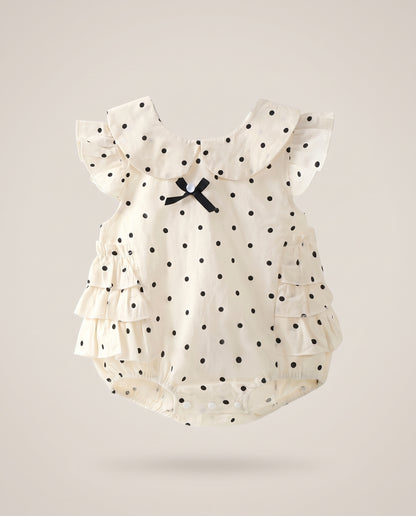 Polka Dot Peter Pan Romper – Le Cocon d'Or