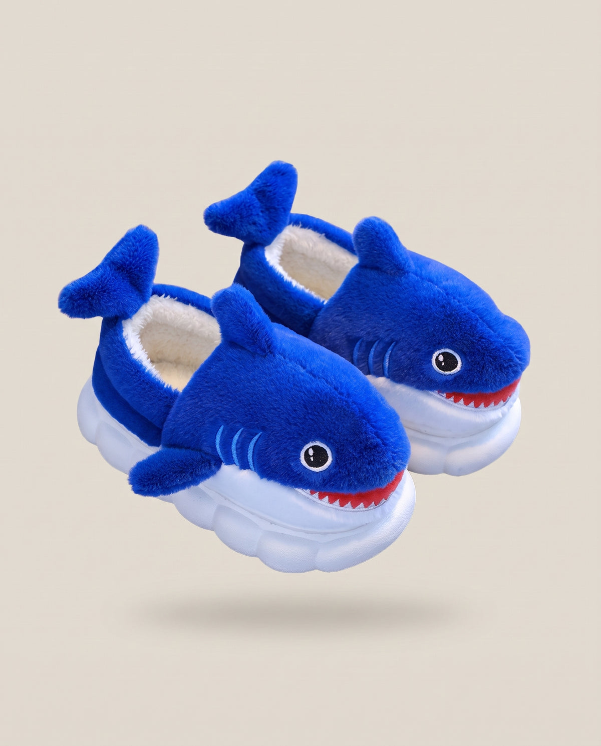 Shark Plush Slippers – Le Cocon d'Or