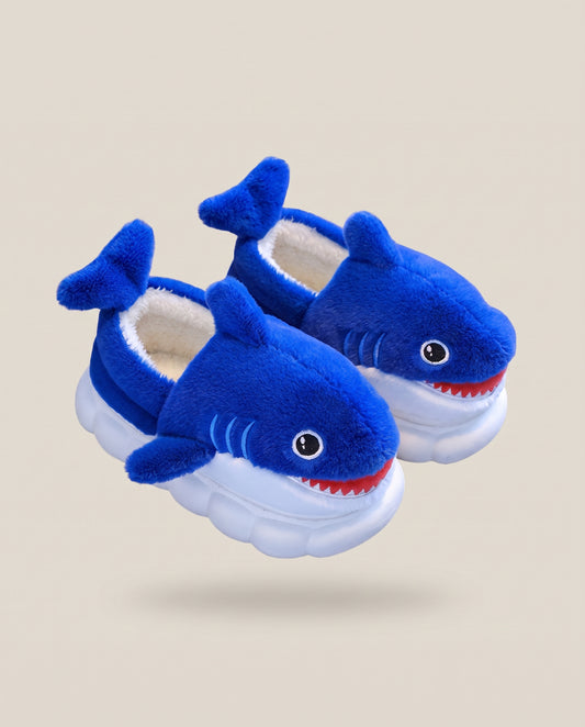 Shark Plush Slippers – Le Cocon d'Or