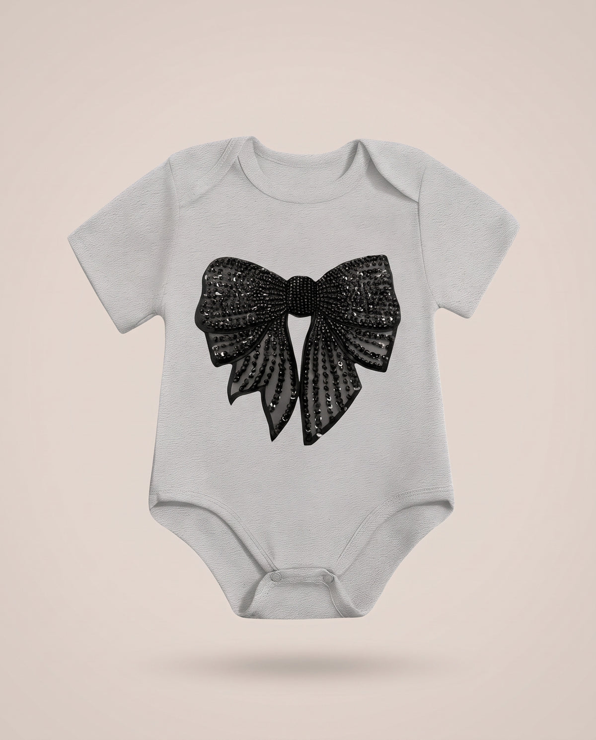 Sequin Bow Cotton Romper – Le Cocon d'Or