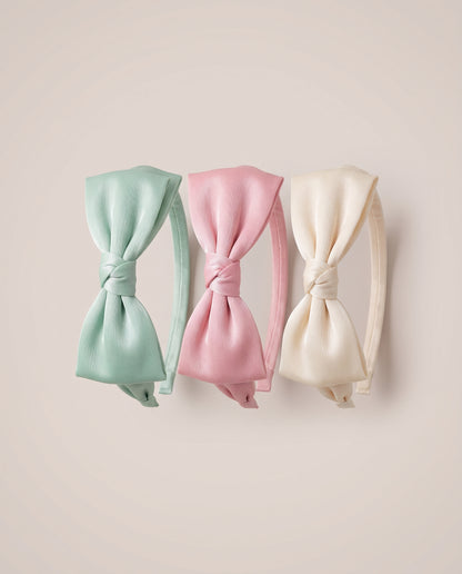 Fine Knit Bow Headband – Le Cocon d'Or