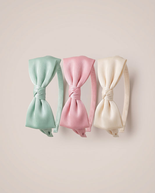 Fine Knit Bow Headband – Le Cocon d'Or