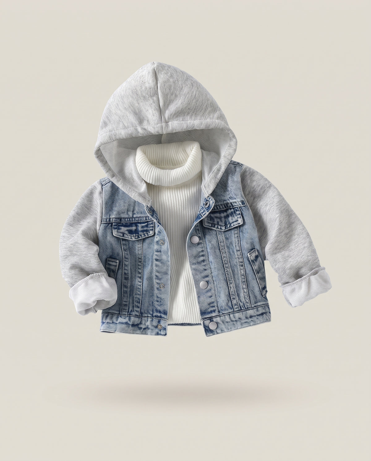 Light Blue Hooded Jacket – Le Cocon d'Or